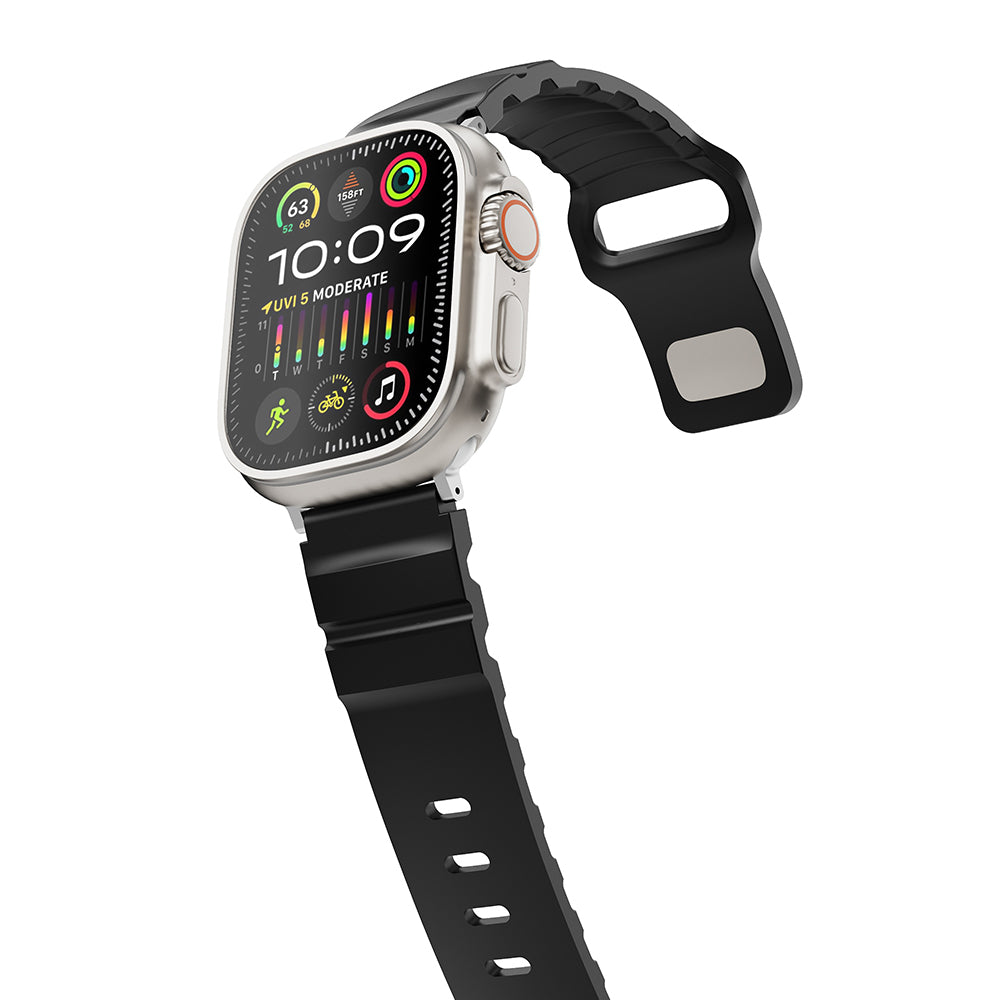 Apple Watch 10 46mm KRD-143 Silikon Kordon Turuncu