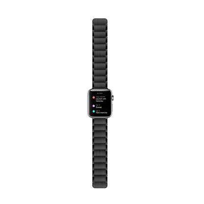 Apple Watch 10 46mm Raptic Classic Serisi Magnetik Metal Kordon Siyah