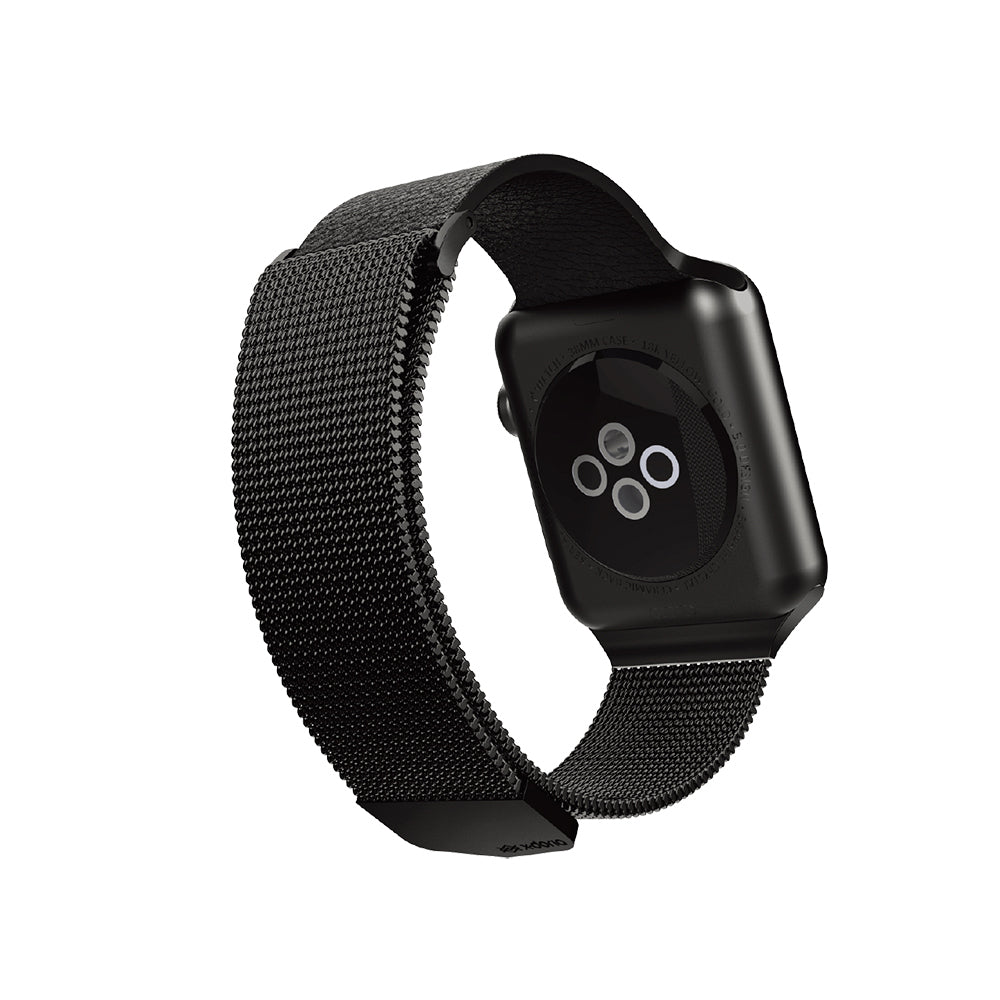 Apple Watch 10 46mm Raptic Hybrid Serisi Metal Hasır Kordon Siyah