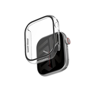Apple Watch 10 46mm Skinarma Gado Sert Silikon Kasa ve Ekran Koruyucu Siyah