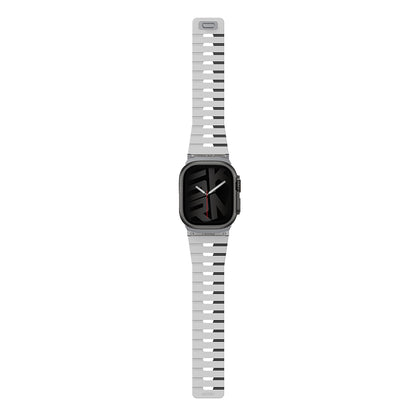 Apple Watch 10 46mm Skinarma Gemini Serisi TPU Magnetik Silikon Kordon Lacivert
