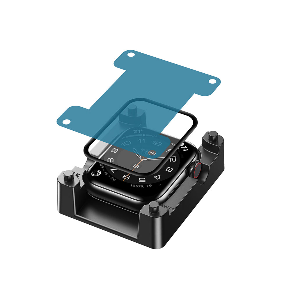 Apple Watch 10 46mm Wiwu JD-107 Easy Install Serisi HD Ekran Koruyucu Film + Kolay Uygulama Aparatı Şeffaf
