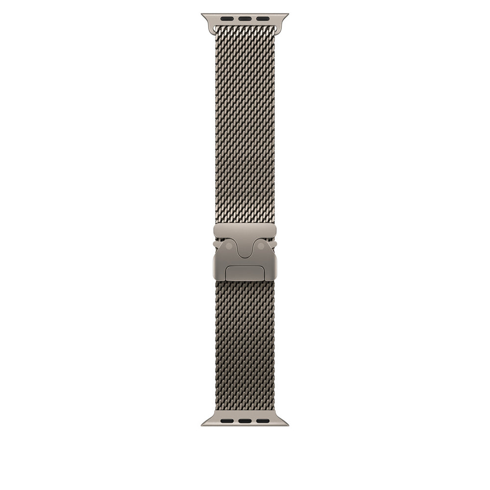 Apple Watch 10 46mm Zore KRD-100 Titanyum Hasır Kordon Titanyum