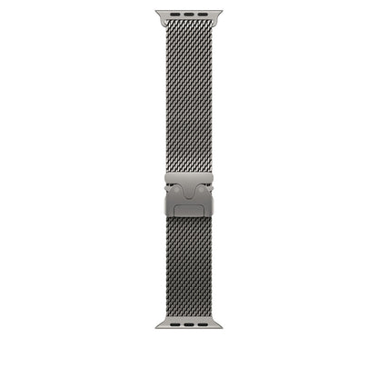 Apple Watch 10 46mm Zore KRD-100 Titanyum Hasır Kordon Titanyum