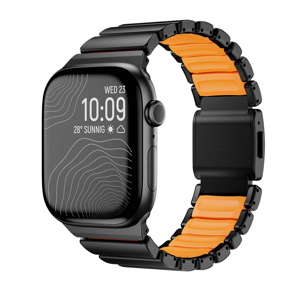 Apple Watch 10 46mm Zore KRD-149 Metal Silikon Kordon
