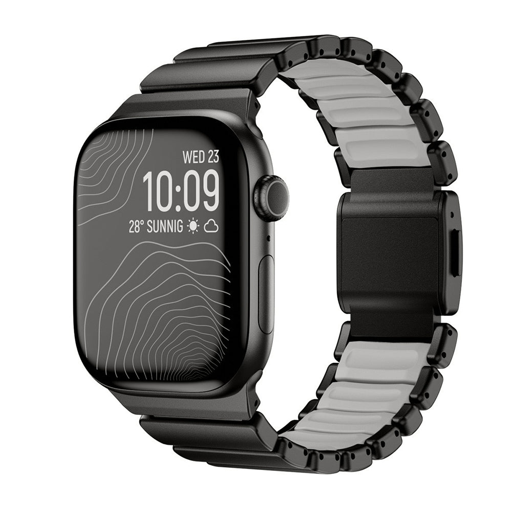 Apple Watch 10 46mm Zore KRD-151 Metal Silikon Kordon