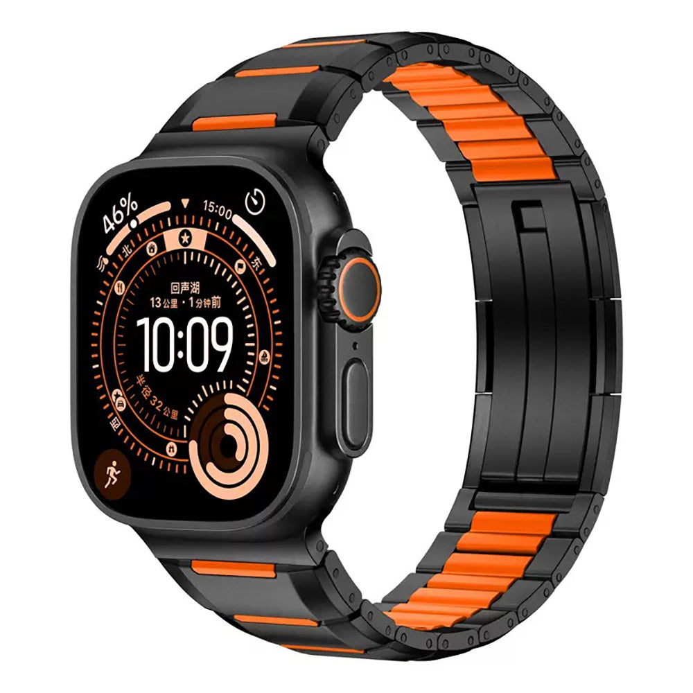 Apple Watch 10 46mm Zore KRD-155 Metal Silikon Kordon