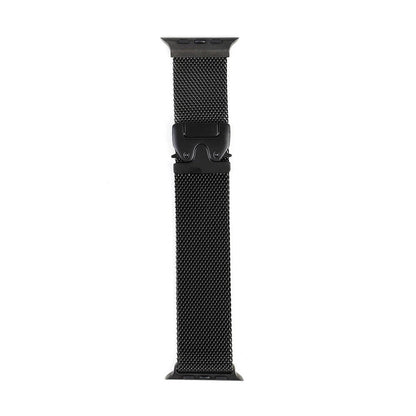 Apple Watch 10 46mm Zore KRD-25 Metal Hasır Kordon Gri