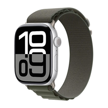 Apple Watch 10 46mm Zore KRD-74 Hasır Kordon Açık Yeşil