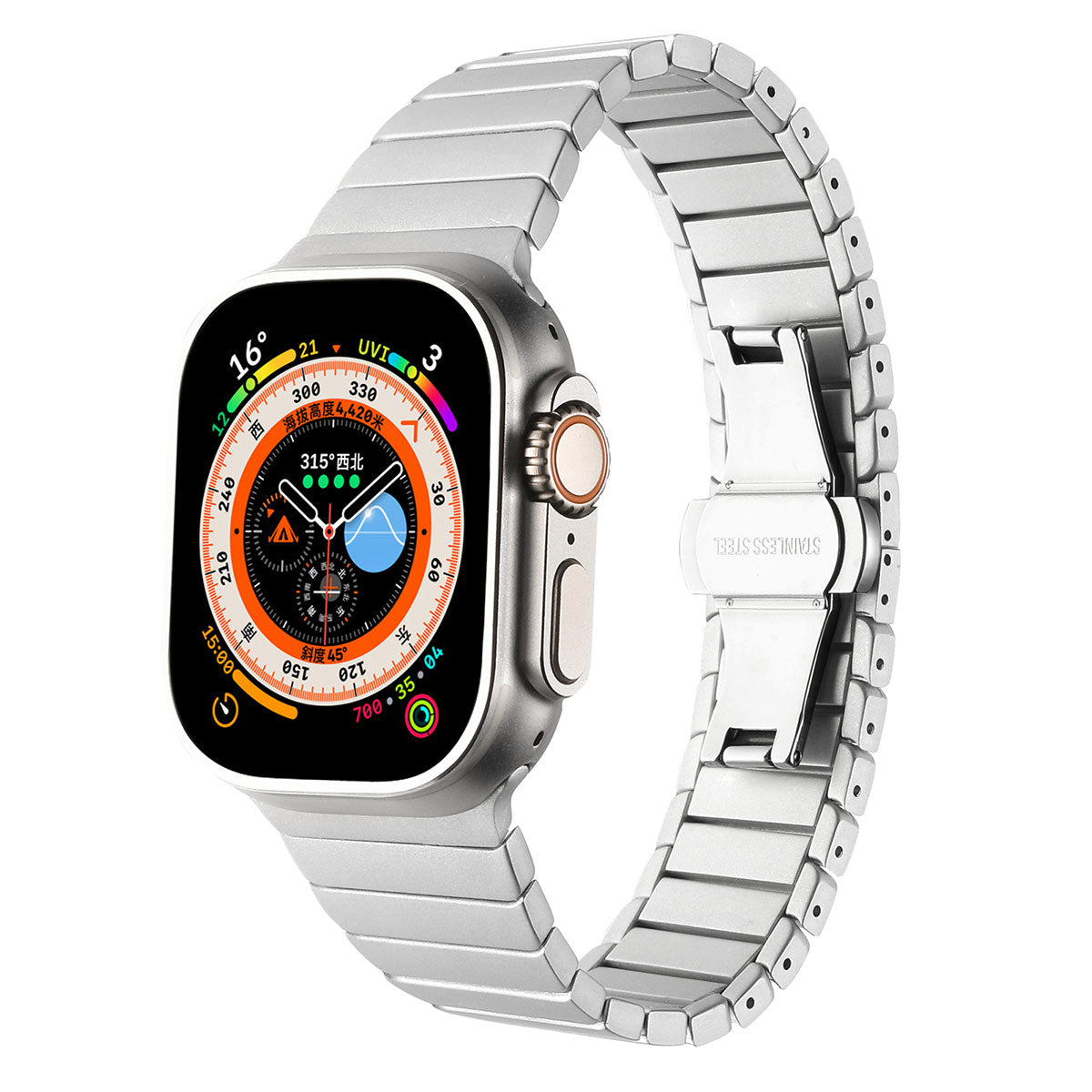 Apple Watch 38mm Kordon KRD-79 Metal Strap Kayış