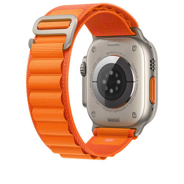 Apple Watch 38mm Kordon Wiwu WU-01 Hasır Örgü Strap Kayış Turuncu