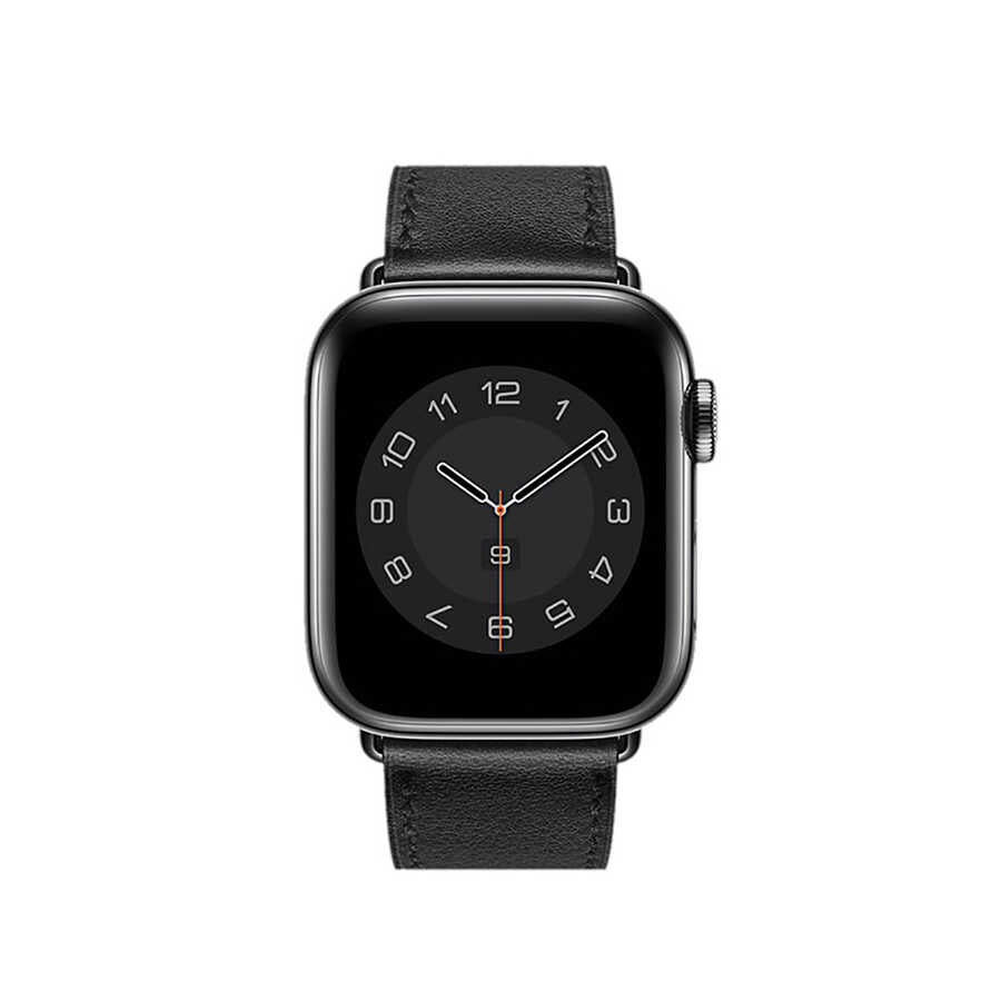 Apple Watch 38mm Wiwu Attleage Watchband Genuine Leather Band Orange 