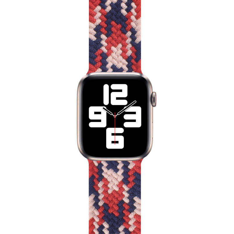 Apple Watch 38mm Wiwu Braided Solo Loop Contrast Color Medium Band NO4