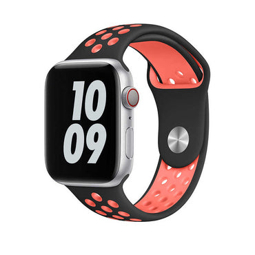 Apple Watch 38mm Wiwu Dual Color Sport Band Silicone Band Pink-White