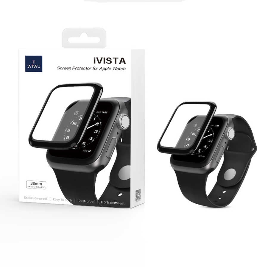 Apple Watch 38mm Wiwu iVista Watch Screen Protector Black 