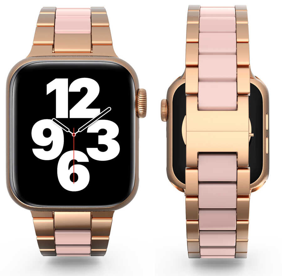 Apple Watch 38mm Wiwu Resin Steel Belt Metal Band White