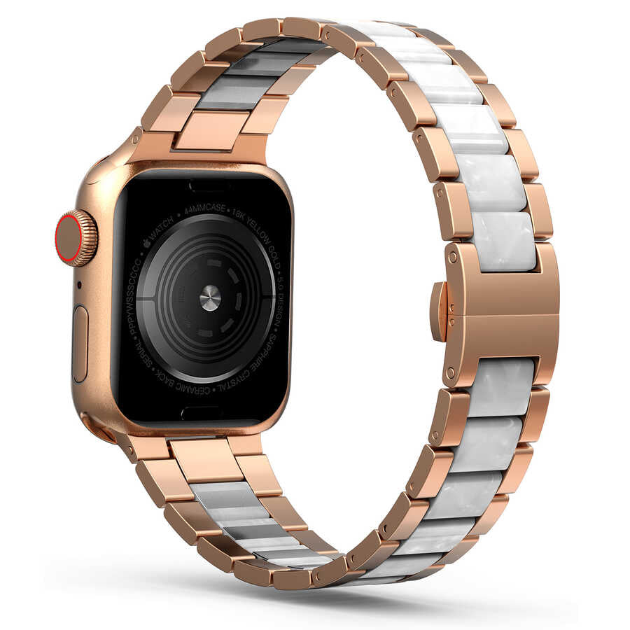 Apple Watch 38mm Wiwu Resin Steel Belt Metal Band Gold