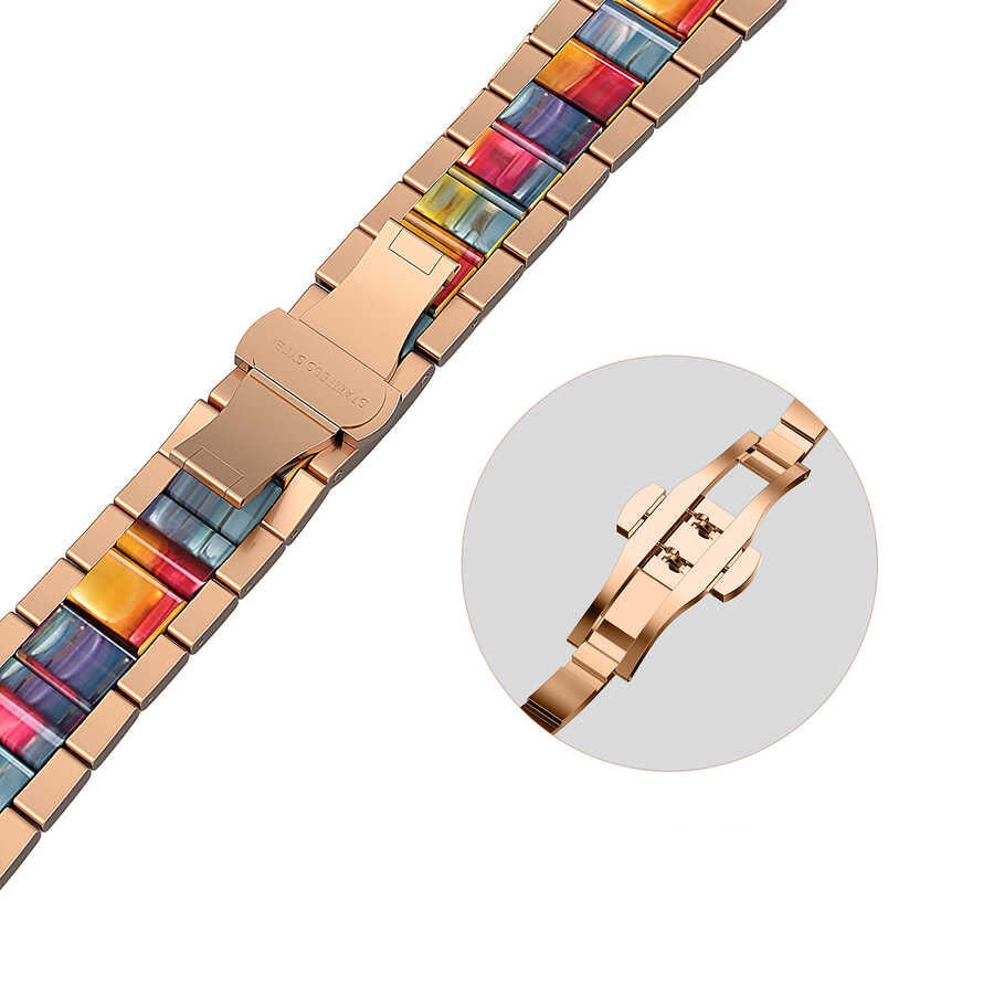 Apple Watch 38mm Wiwu Resin Steel Belt Metal Band Gold