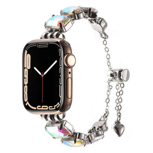 Apple Watch 38mm Zore KRD-115 Colorful Stone Design Strap Colorful 