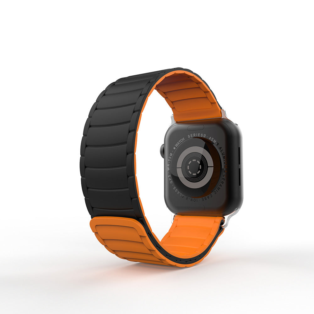 Apple Watch 38mm Zore KRD-122 Silicone Band Strap Black-Gray 
