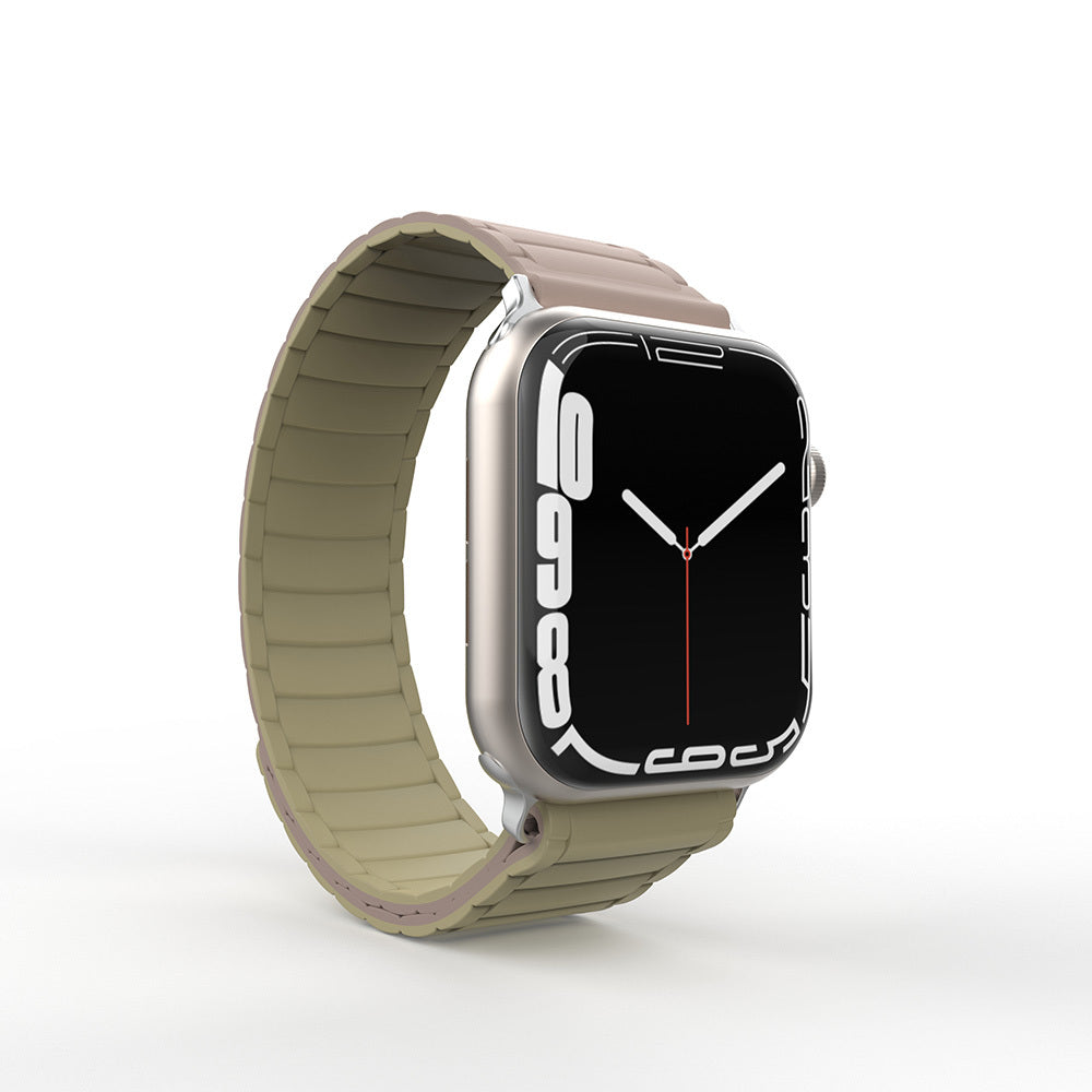 Apple Watch 38mm Zore KRD-122 Silicone Band Strap Black-Green 