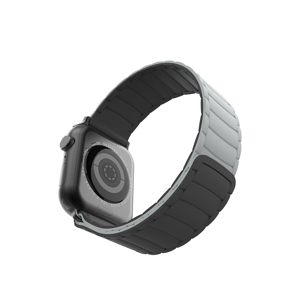 Apple Watch 38mm Zore KRD-122 Silicone Band Strap Black-Orange 