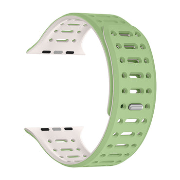 Apple Watch 38mm Zore KRD-124 Silicone Band Strap Dark Green-Gray 