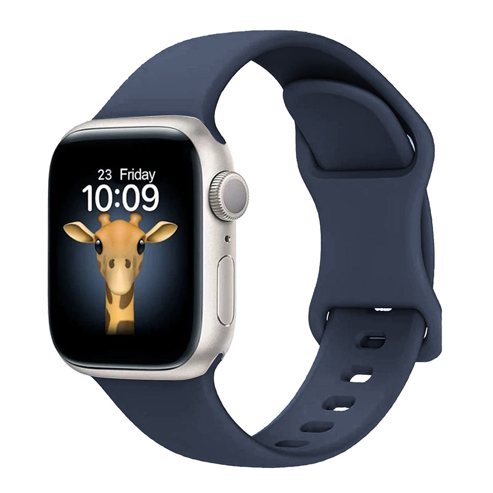 Apple Watch 38mm Zore KRD-131 Silicone Band Strap Navy Blue 