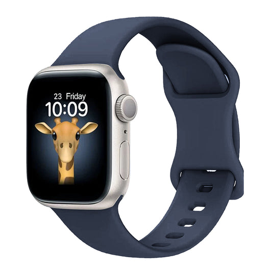 Apple Watch 38mm Zore KRD-131 Silicone Band Strap Navy Blue 