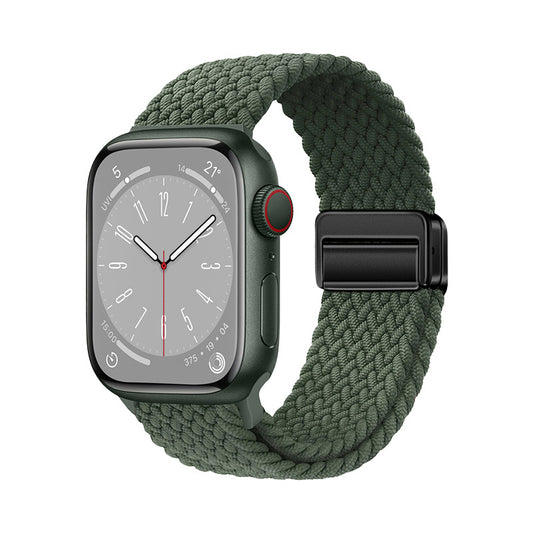 Apple Watch 38mm Zore KRD-134 Braided Mesh Strap Dark Green 