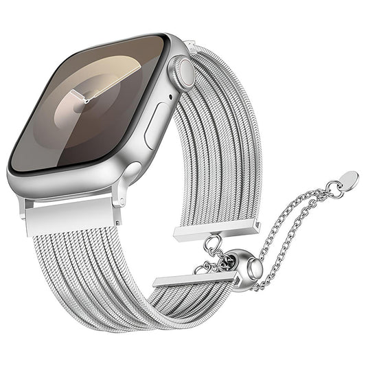 Apple Watch 38mm Zore KRD-137 Metal Hasır Kordon