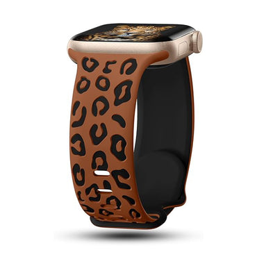 Apple Watch 38mm Zore KRD-140 Silicone Band Strap Beige-Black 
