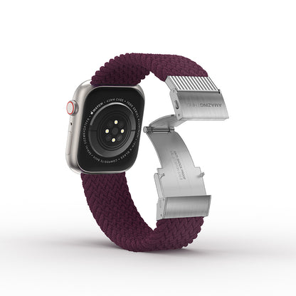 Apple Watch 40mm Amazingthing Titan Weave Örgü Sport Kordon Kahverengi