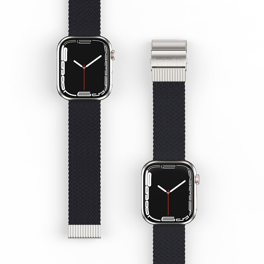 Apple Watch 40mm Amazingthing Titan Weave Örgü Sport Kordon Kahverengi