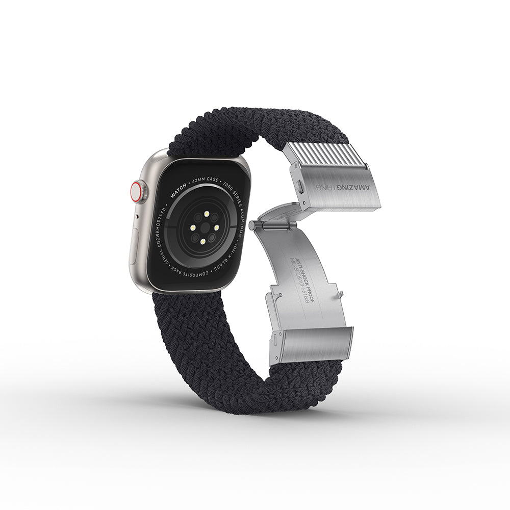 Apple Watch 40mm Amazingthing Titan Weave Örgü Sport Kordon Kahverengi