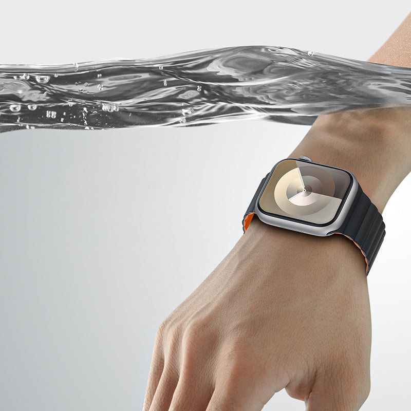 Apple Watch 40mm Benks Magnetik Tak Çıkar Silikon Strap Kayış Siyah