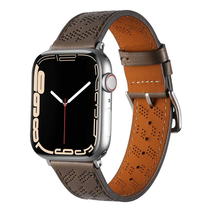Apple Watch 40mm KRD-76 PU Deri Kordon Strap Kayış