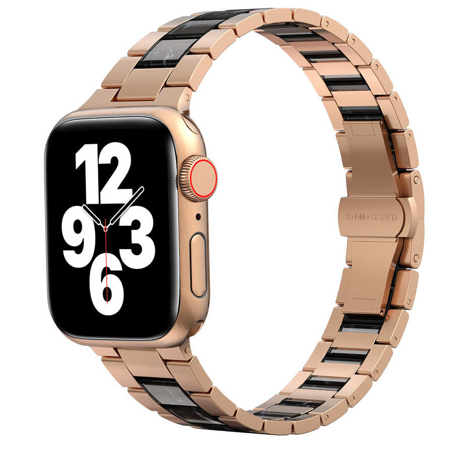 Apple Watch 40mm Wiwu Resin Steel Belt Metal Band White