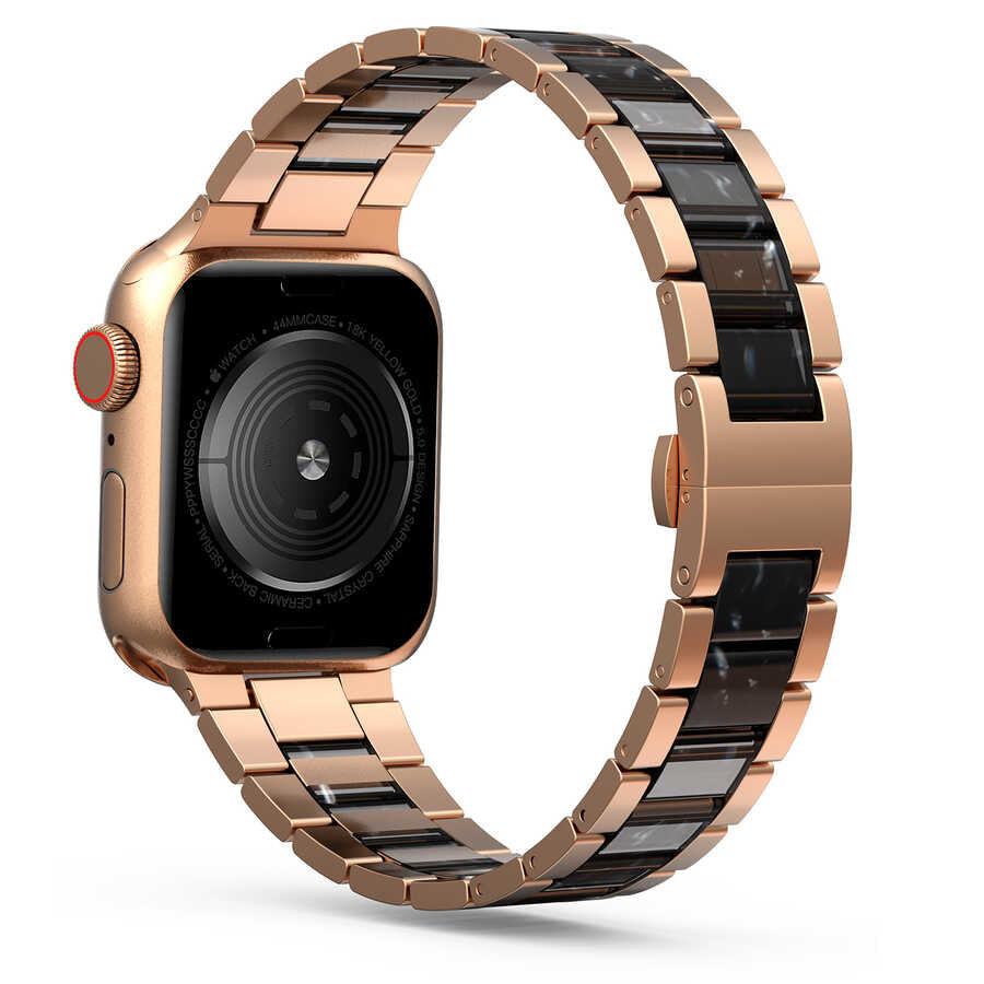 Apple Watch 40mm Wiwu Resin Steel Belt Metal Band White