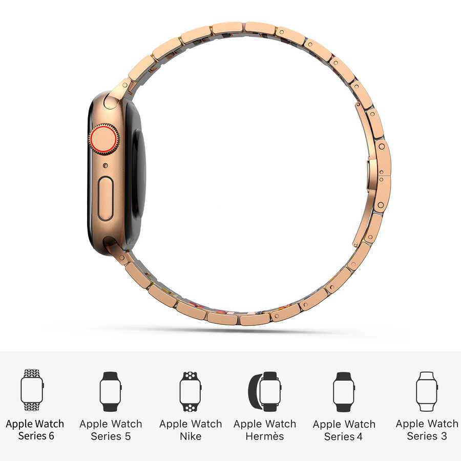 Apple Watch 40mm Wiwu Resin Steel Belt Metal Band White