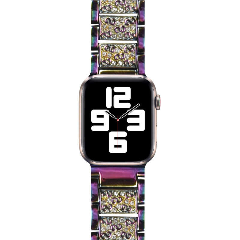 Apple Watch 40mm Wiwu Three Beads Set Auger Metal Band Black 