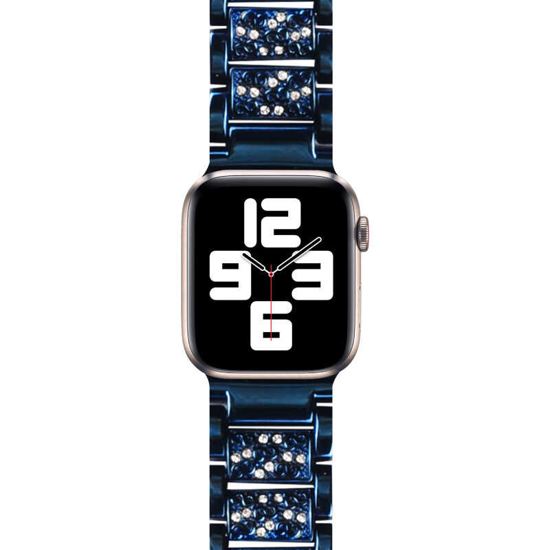 Apple Watch 40mm Wiwu Three Beads Set Auger Metal Band Black 