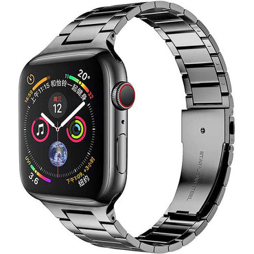 Apple Watch 40mm Wiwu Ultra Thin Steel Belt Three Beads Metal Band Blue 