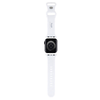 Apple Watch 41mm Hello Kitty Orjinal Lisanslı Fiyonklar & Çizgiler Silikon Kordon Siyah