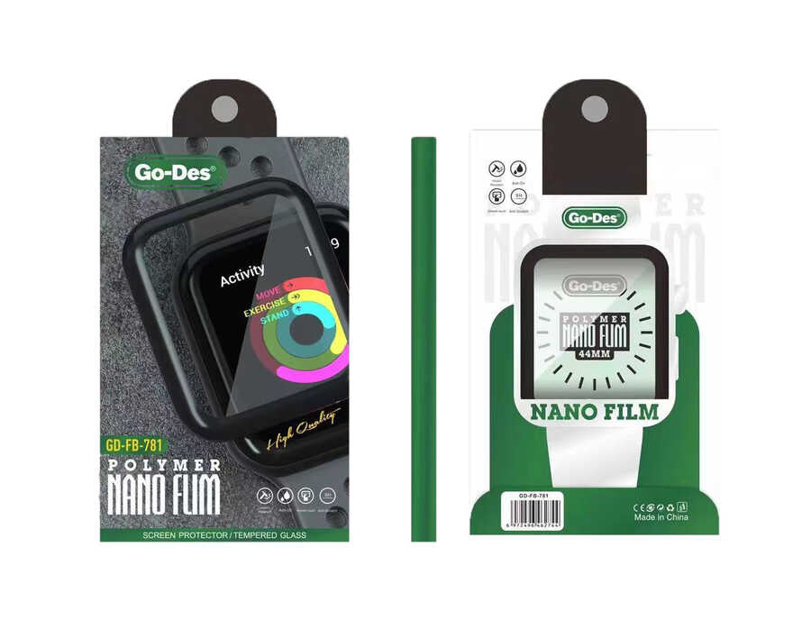 Apple Watch 42mm Go Des 2 in 1 Screen Protector Black