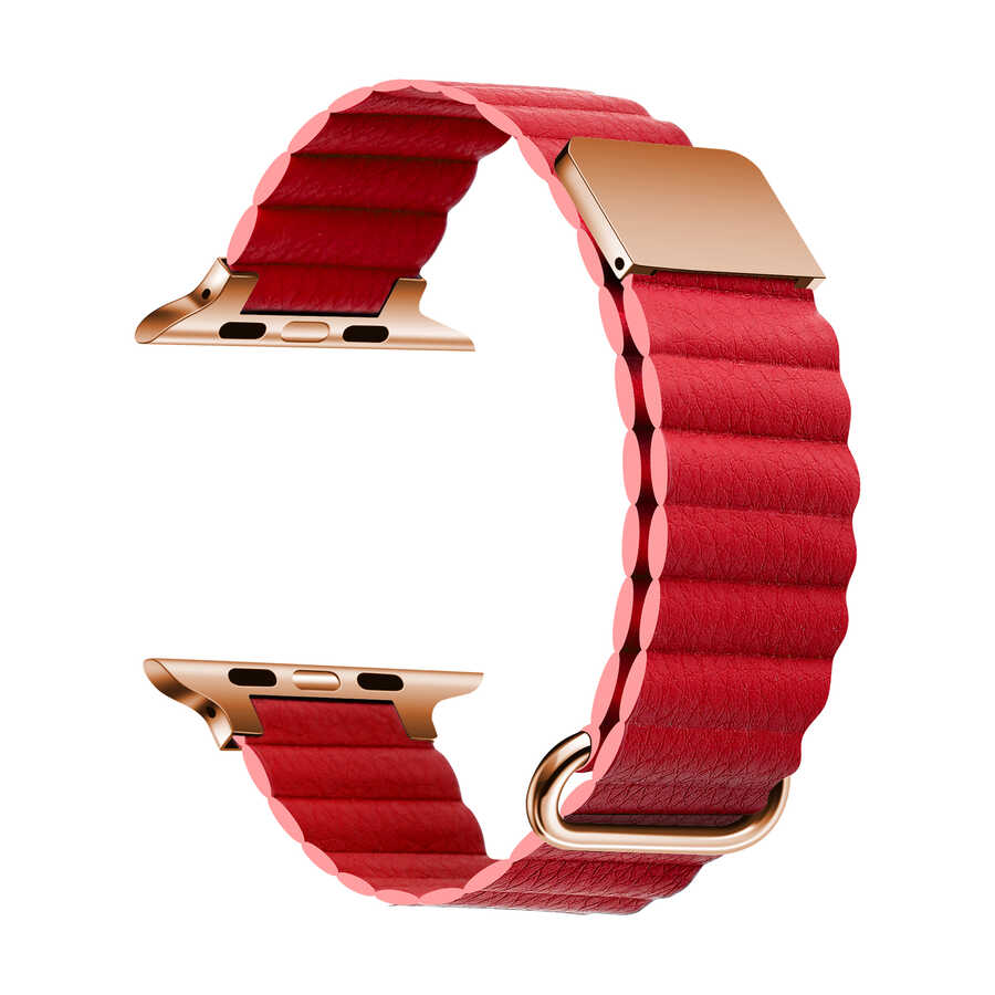 Apple Watch 42mm KRD-78 PU Deri Kordon Strap Kayış