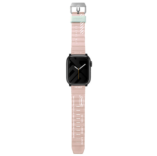 Apple Watch 42mm SkinArma Shokku Silicone Band Pink Light 