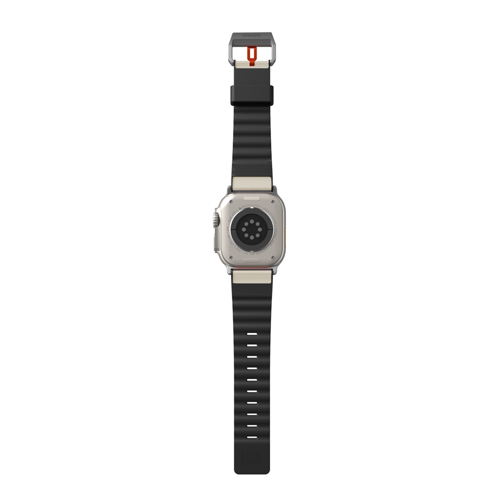 Apple Watch 42mm SkinArma Spunk Series PU Leather Band Gray 