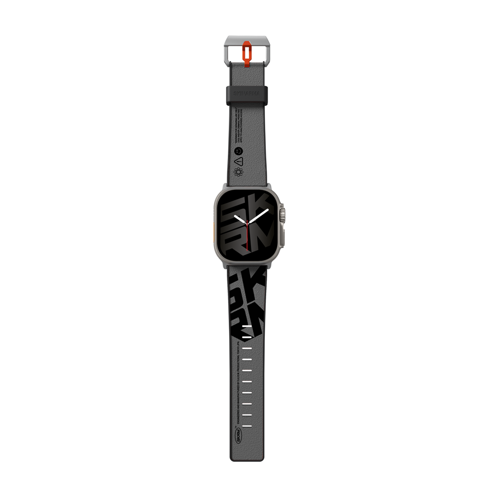 Apple Watch 42mm SkinArma Spunk Series PU Leather Band Gray 