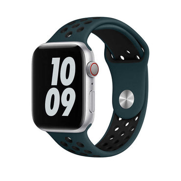 Apple Watch 42mm Wiwu Dual Color Sport Band Silicone Strap Black-Red